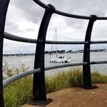 Down at the marina on a weekday in August episode logo
