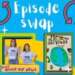 Quick Dip of world news and Jack to the Future Podcast swap episode logo