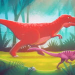 T-Rex vs Velociraptor episode logo