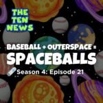 Baseball + Outerspace = Spaceballs episode logo