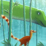 Nigersaurus vs Sinosauropteryx episode logo