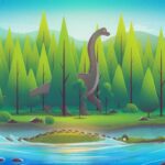 Brachiosaurus vs Deinosuchus episode logo