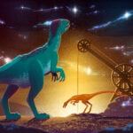 Fulgurotherium vs Compsognathus episode logo