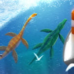 Elasmosaurus vs Liopleurodon episode logo