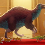 Oryctodromeus vs Deinocheirus episode logo