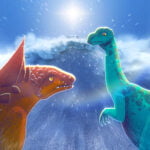 Antarctopelta vs Glacialisaurus episode logo