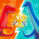 T-Rex vs Brontosaurus episode logo
