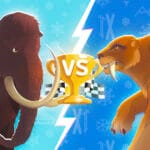 Woolly Mammoth vs Sabre Tooth Tiger episode logo