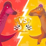 Jaxartosaurus vs Edmontosaurus episode logo