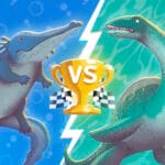 Prionosuchus vs Plesiosaurus episode logo