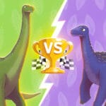 Dreadnoughtus vs Saltasaurus episode logo