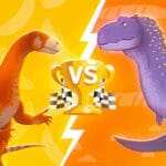 Agrosaurus vs Ozraptor episode logo