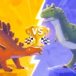 Kentrosaurus vs Carnotaurus episode logo