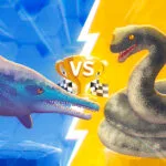 Ichthyosaurus vs Titanoboa episode logo