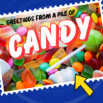 Postcards from Earth: Flip Eats Candy episode logo