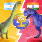 Patagotitan vs Rajasaurus episode logo